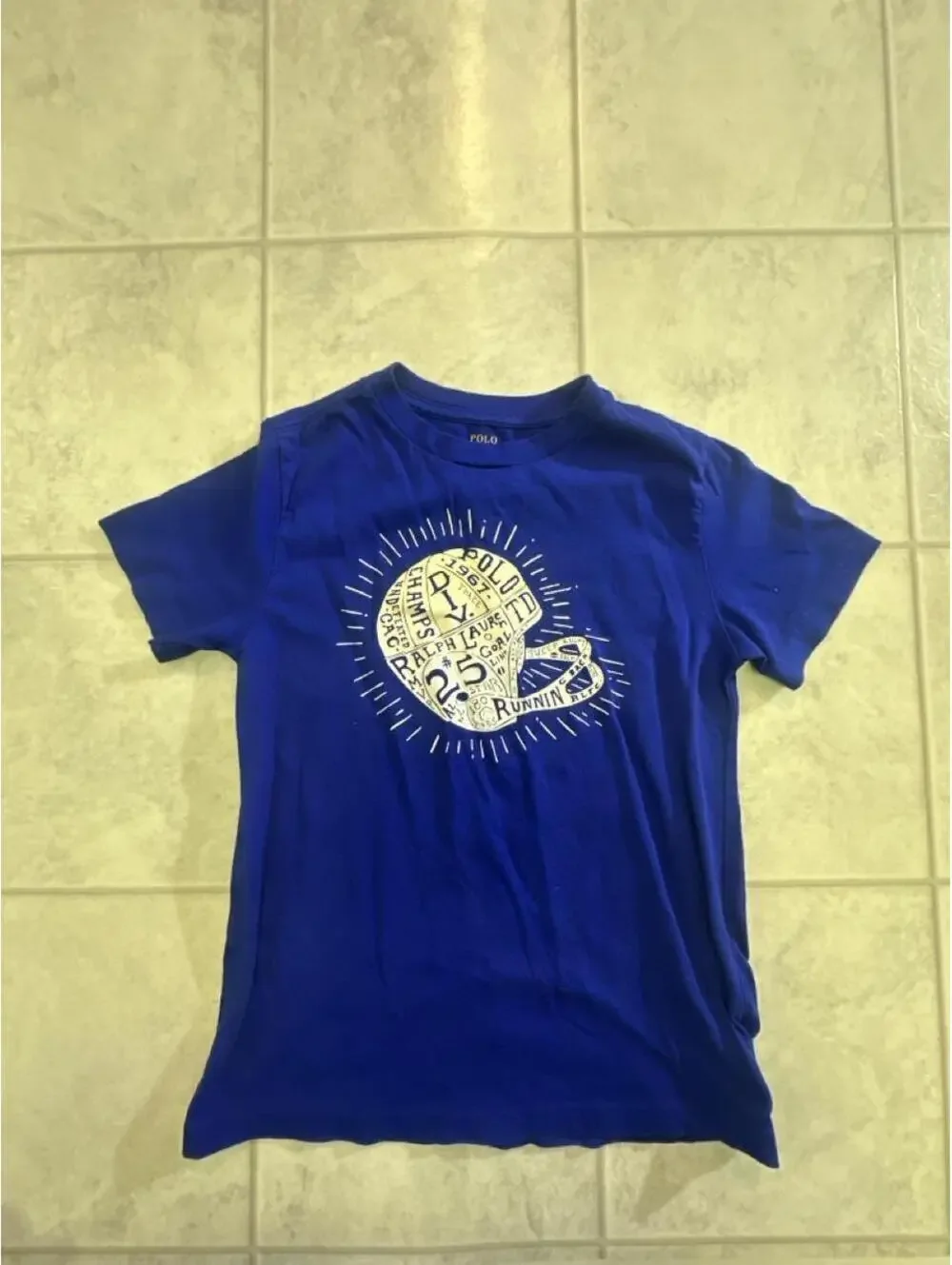 Polo Ralph Lauren Kid's Blue and Navy Tshirt